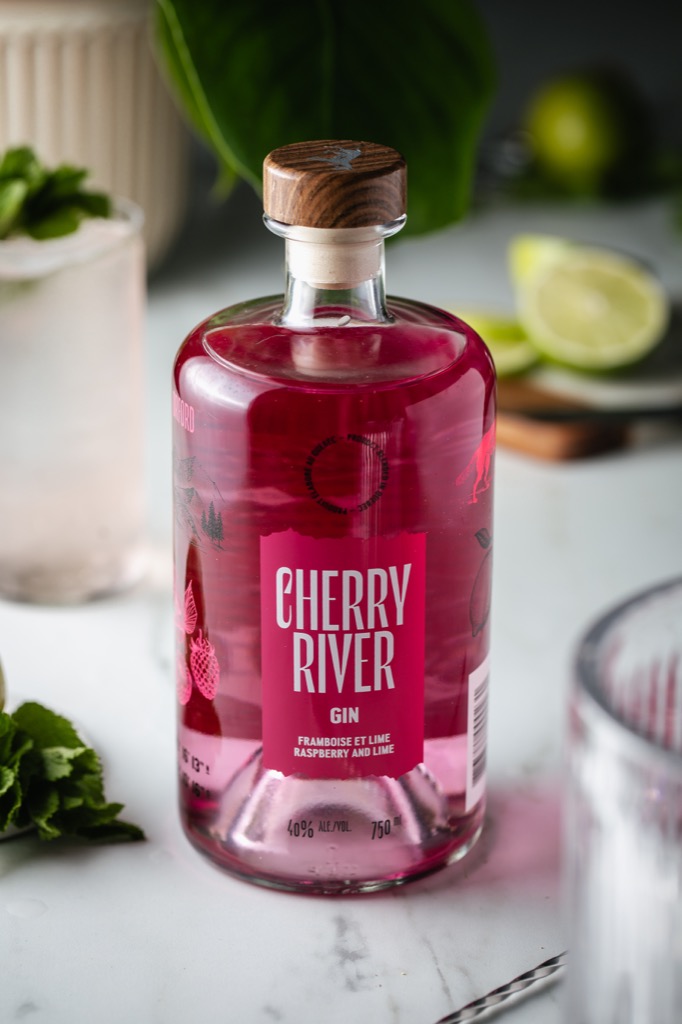 En cocktail — Gin Framboise & Lime