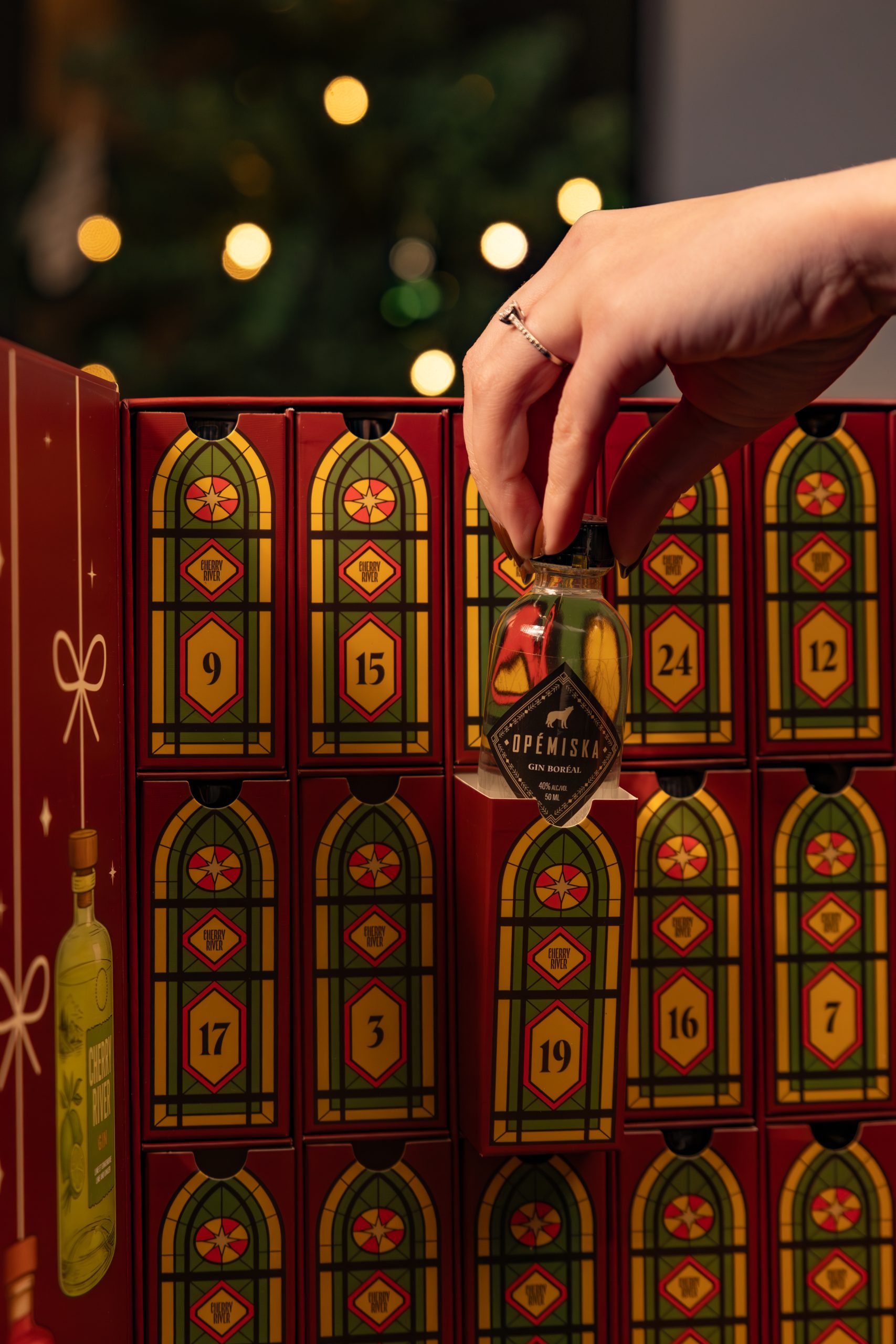 Calendrier de l'Avent de Noël en bois blanc par HOMCOM 830-522V00WT